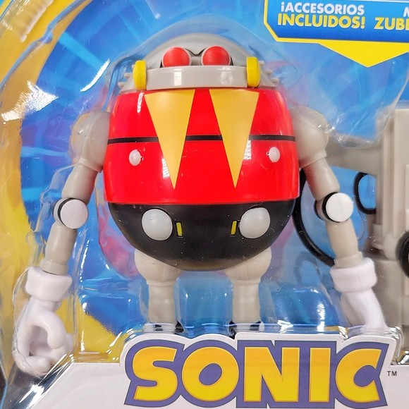 Jakks Pacific Sonic the Hedgehog 4" EGGROBO with BLASTER Sega Collectible New - Picture 9 of 12